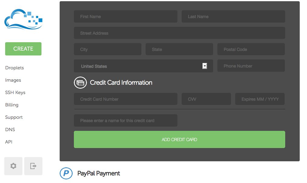 Kredi kartı tanımlama ekranı